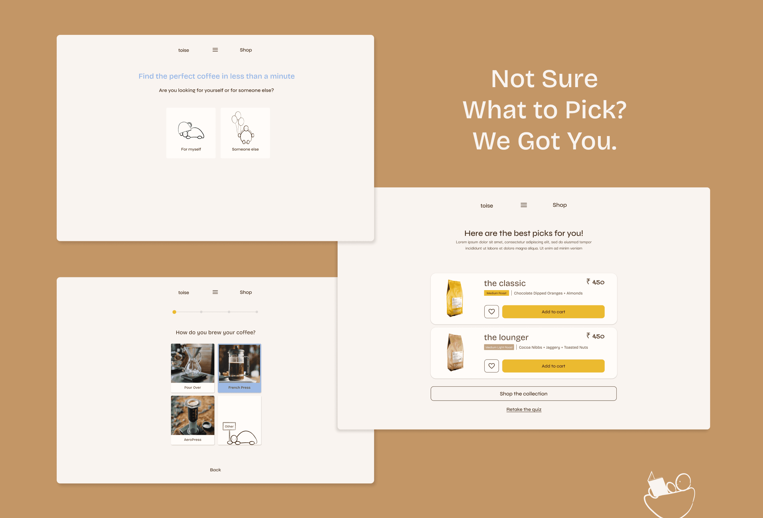A screenshot from the Stuff page of the website