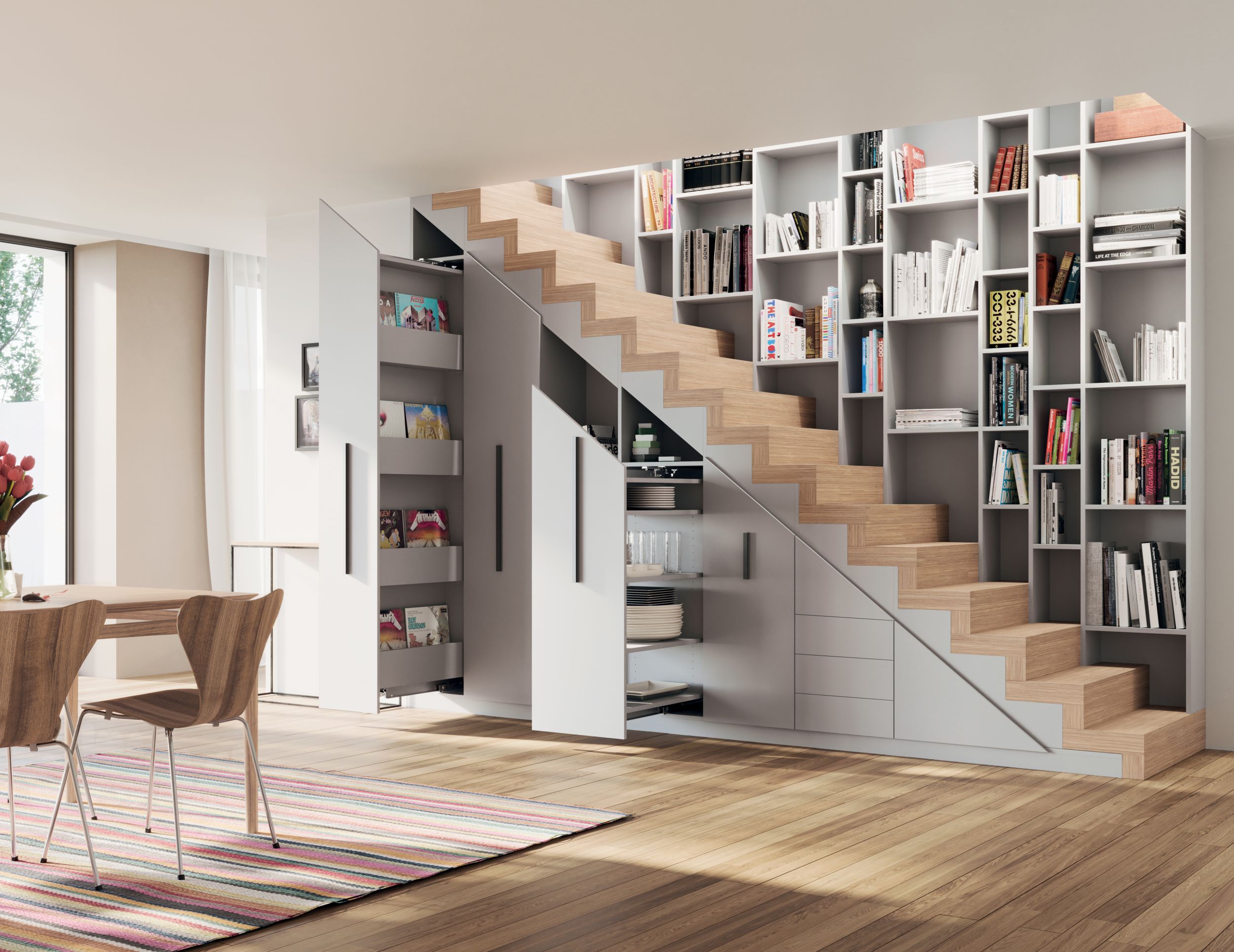 Amenagement sous escalier sur mesure