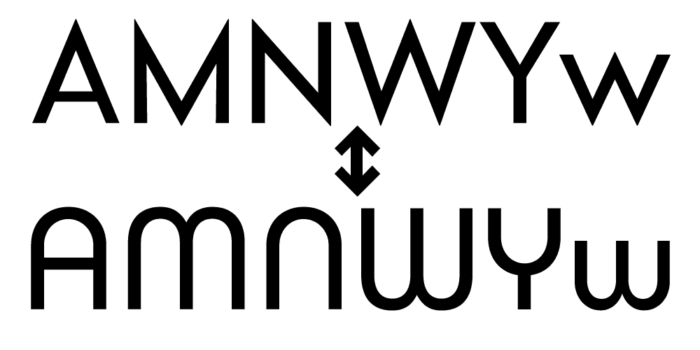 Sharp vs Round caps (the published version of Bonkus has both, but the sharp caps are default).
