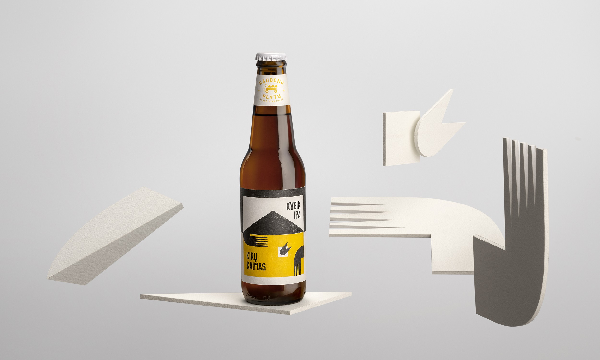 Limited-edition IPA beer label with vibrant illustration