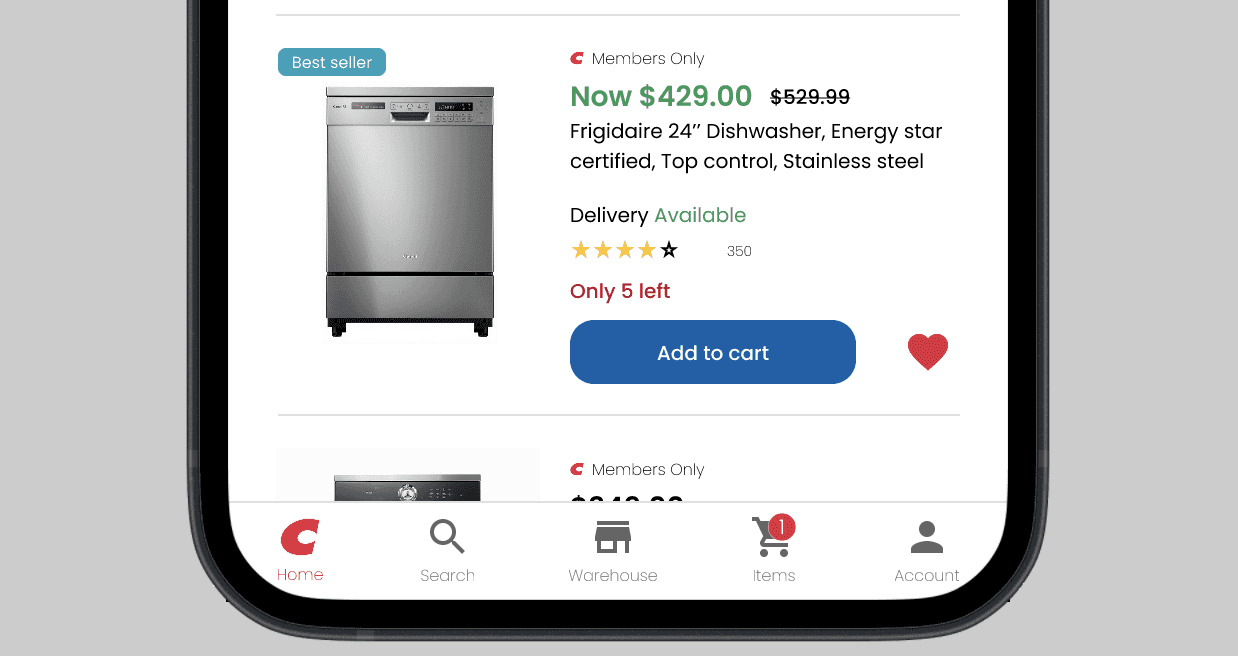 product list page