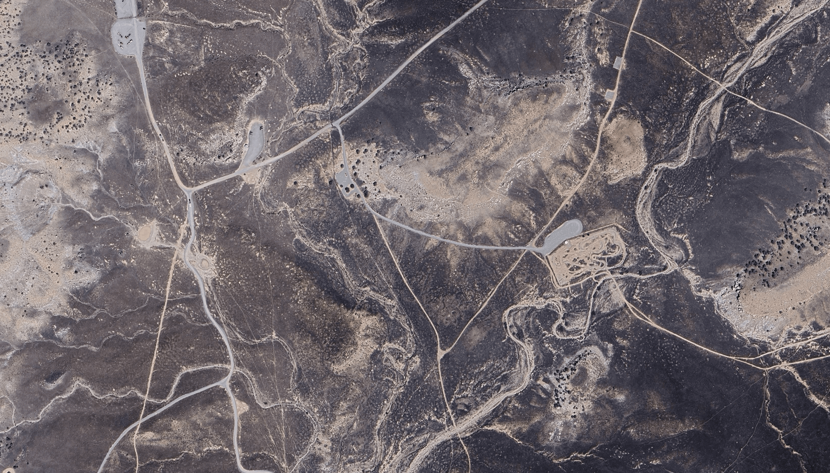 Satellite View of Rabbit Valley near the Utah and Colorado border