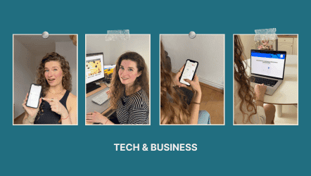 4 pictures showing tech&business videos
