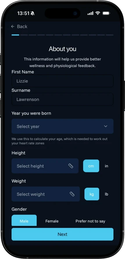 Account setup