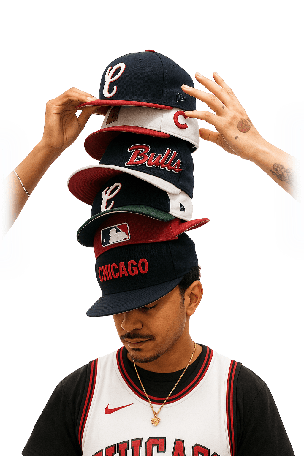 a black man wearing a headphone, side view