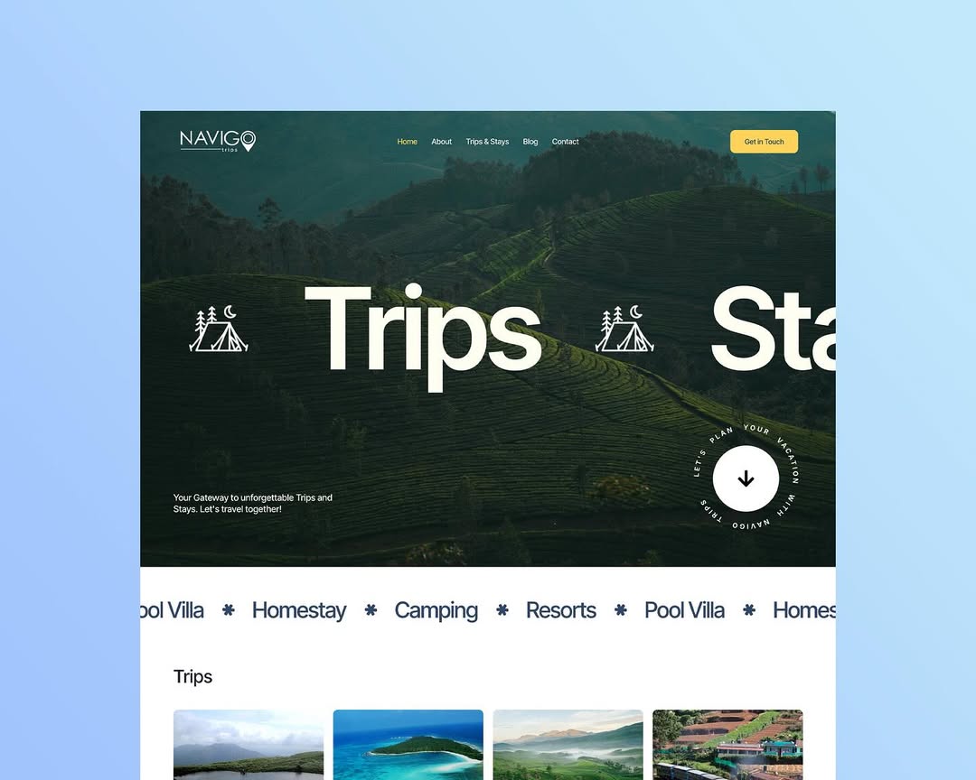 blank mockup with rock