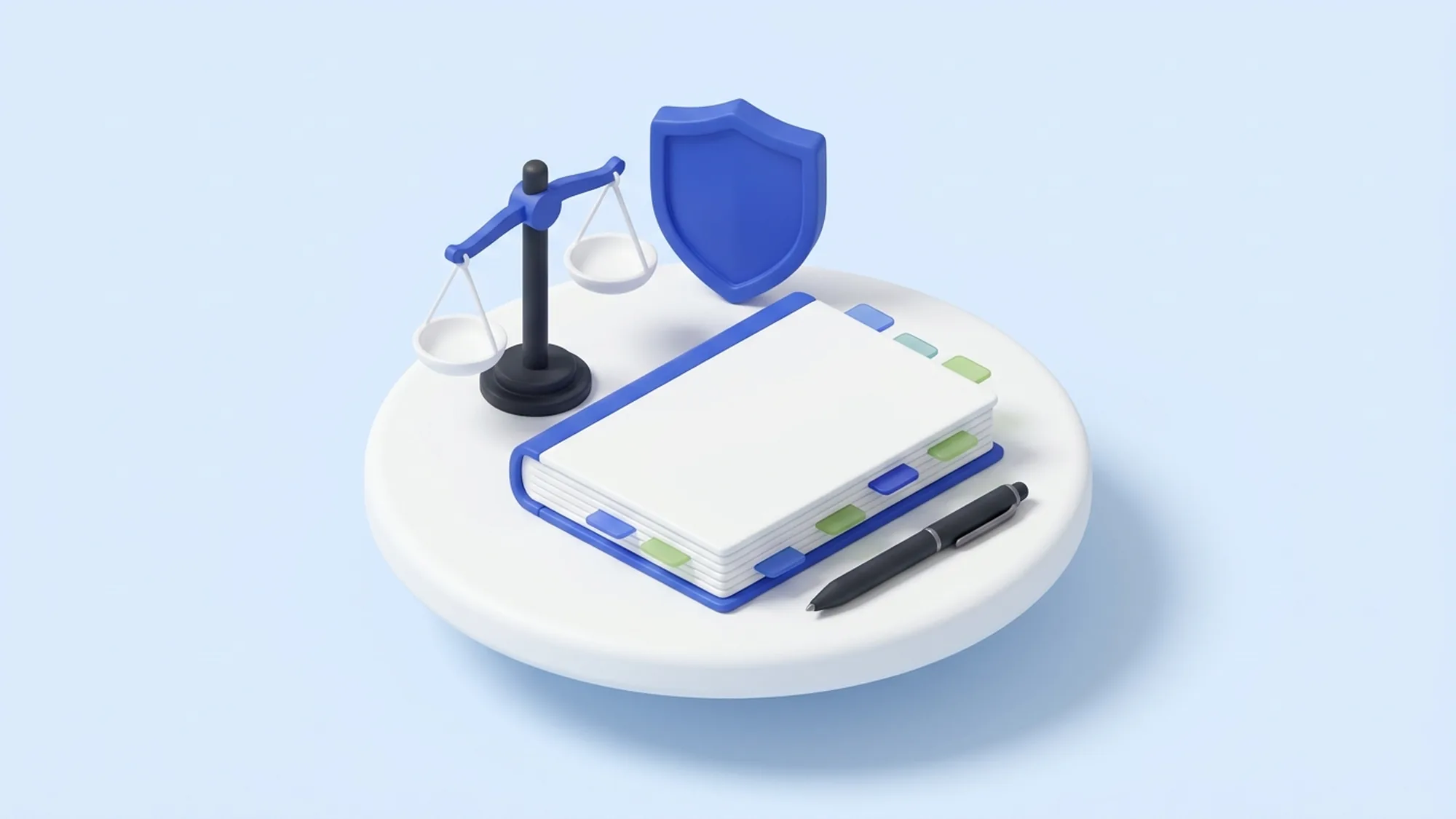 Illustration 3D des clauses contractuelles d'un BPO call center