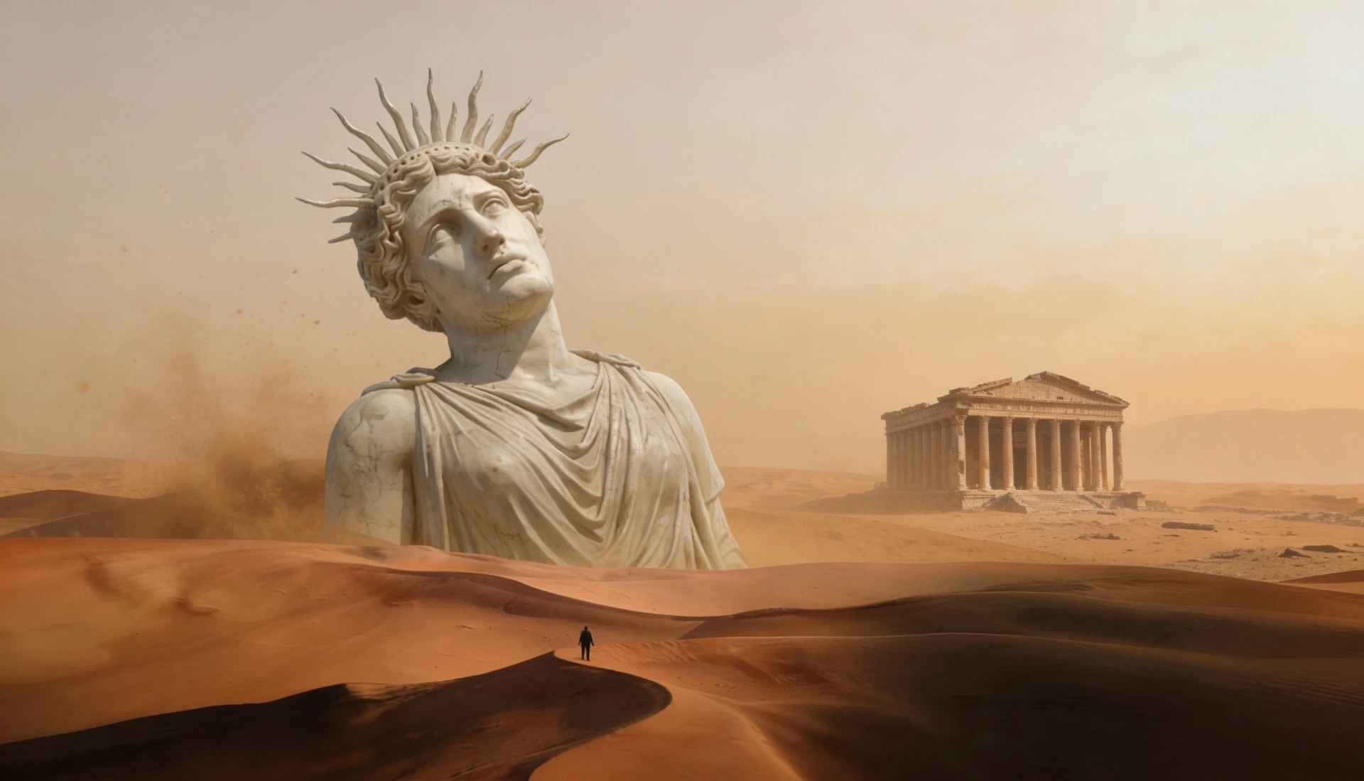 Escultura romana escena mística