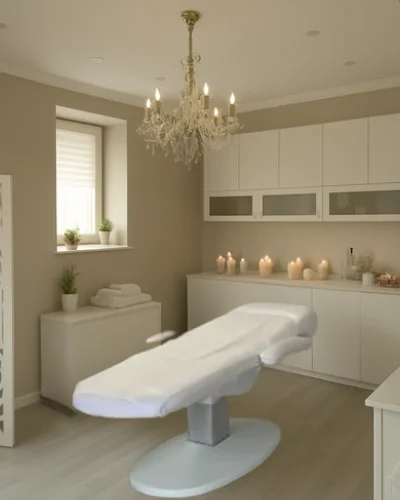 Miejsce do wykonywania masaży twarzy w gobinecie Belleza Beauty