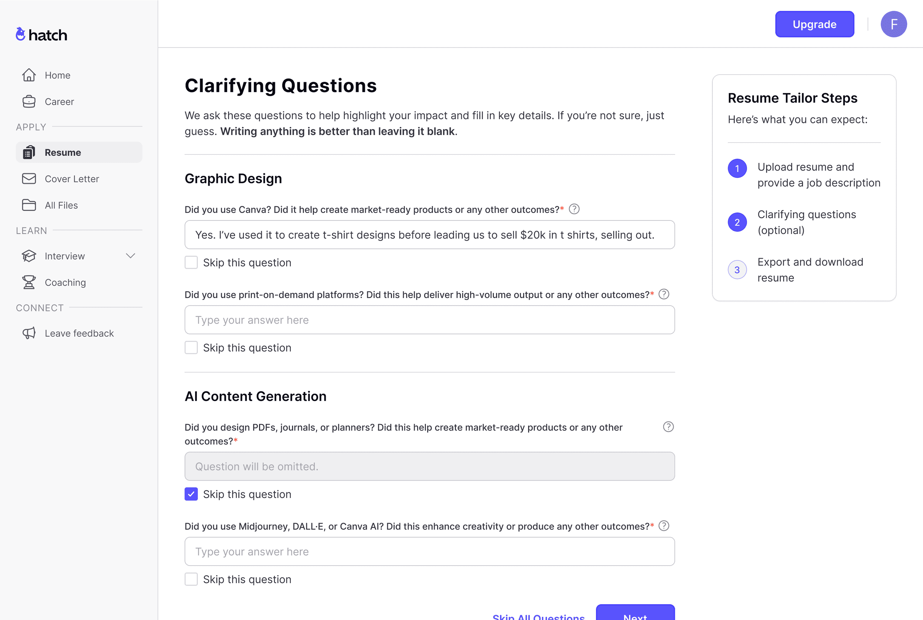 Clarifying Questions