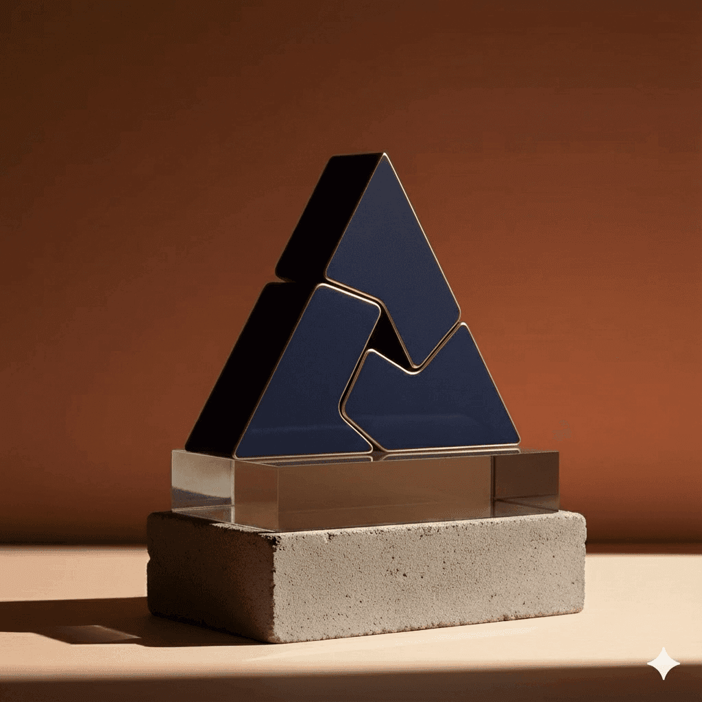 企業轉型三角雙層協作模式圖解