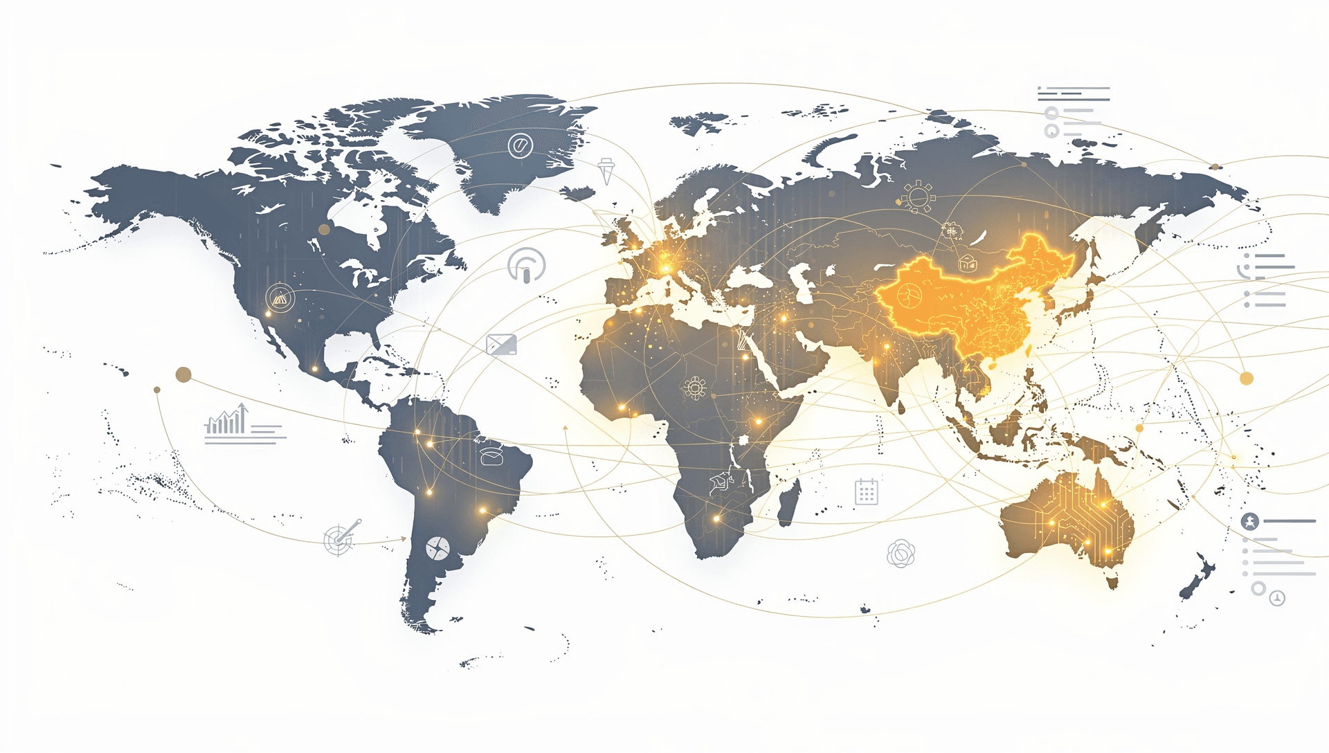 Weltkarte mit Emerging Markets