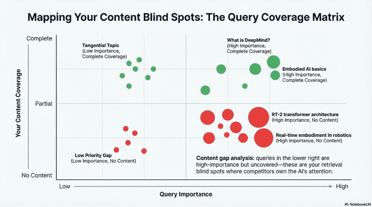Mapping your content blind spots: The query coverage Matrix