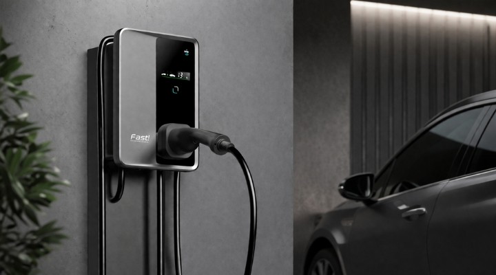 Carregar Wallbox com um Plug no centro da tela