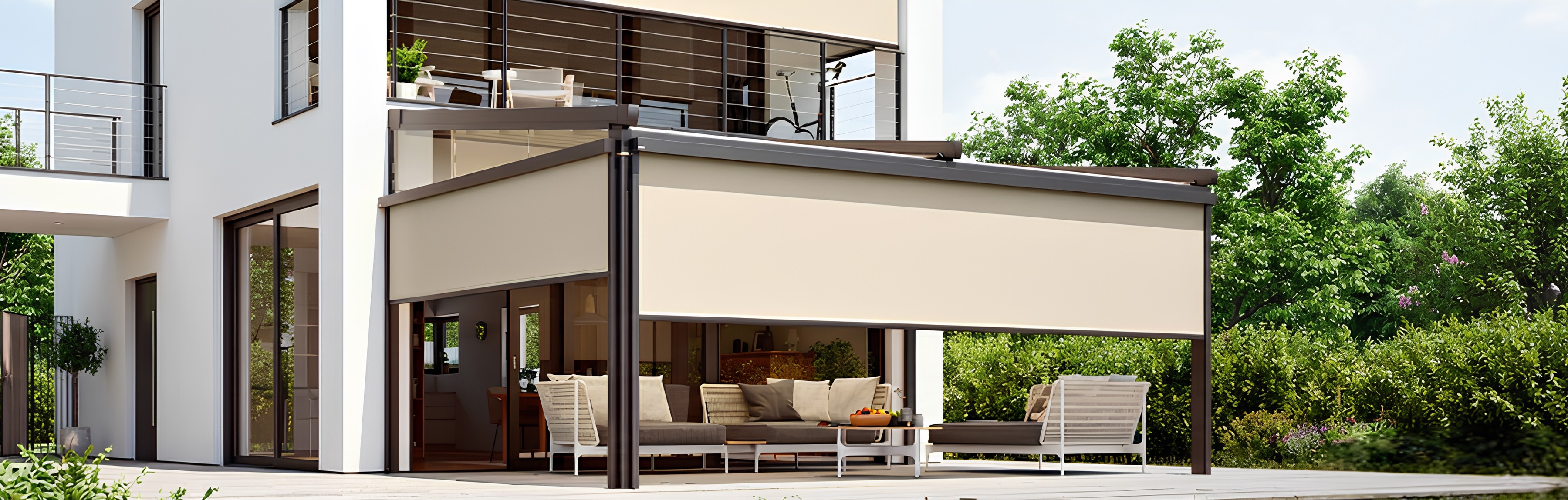 woman holding a phone and man looking at the phone. both are smiling