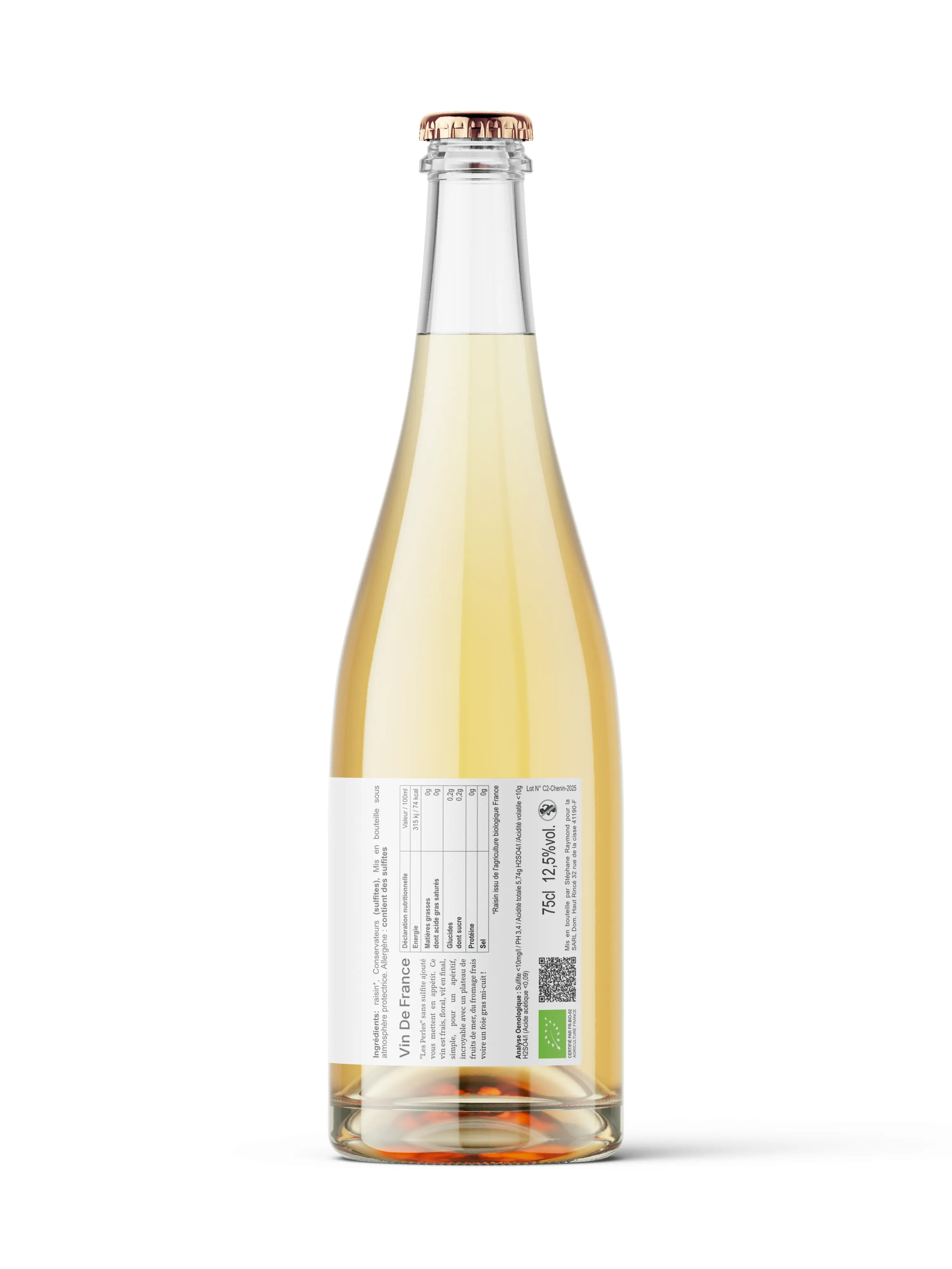 Bouteille de vin pétillant