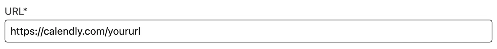 Screenshot of the URL input to put booking link in my LinkedIn