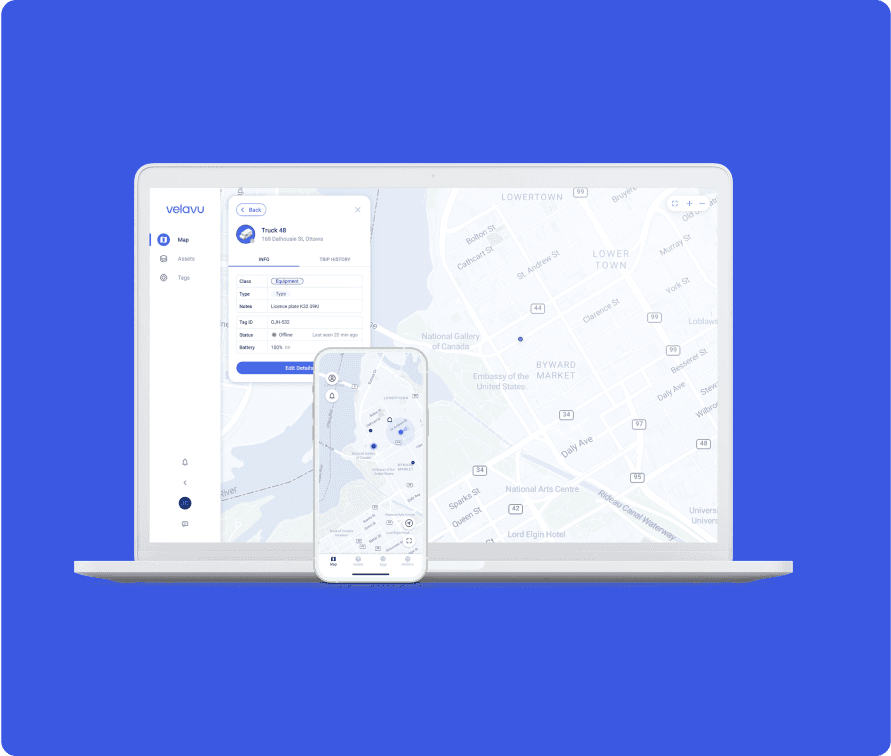 Mobile and web tracking dashboards displaying real-time data and analytics, designed for easy monitoring of metrics across devices with a user-friendly interface.