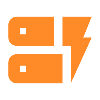 Kartons- und Blitzsymbol