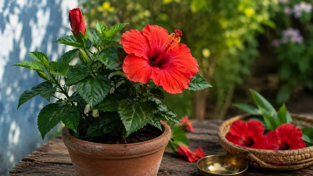 Hibiscus leaves
