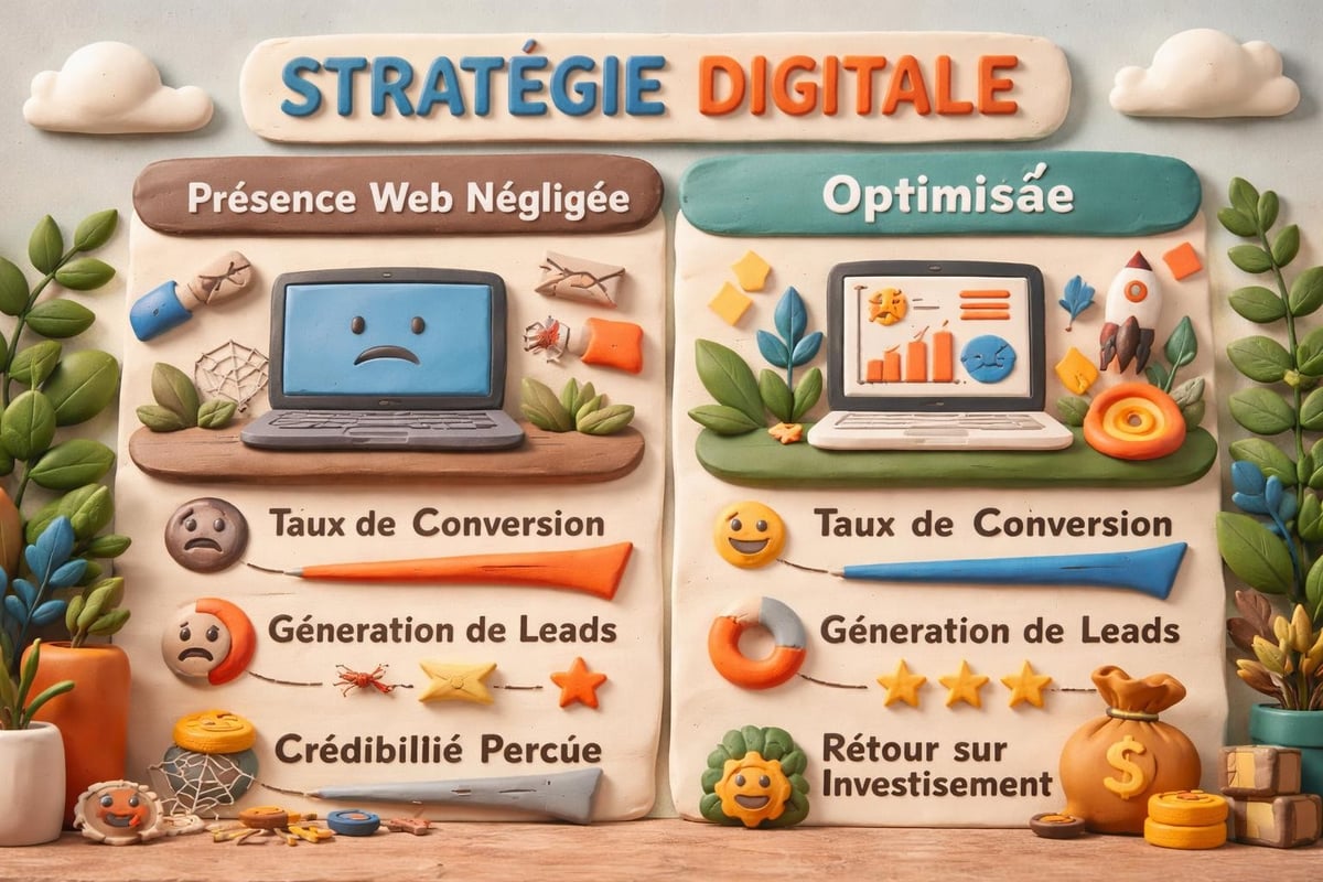 Comparaison impact business site web