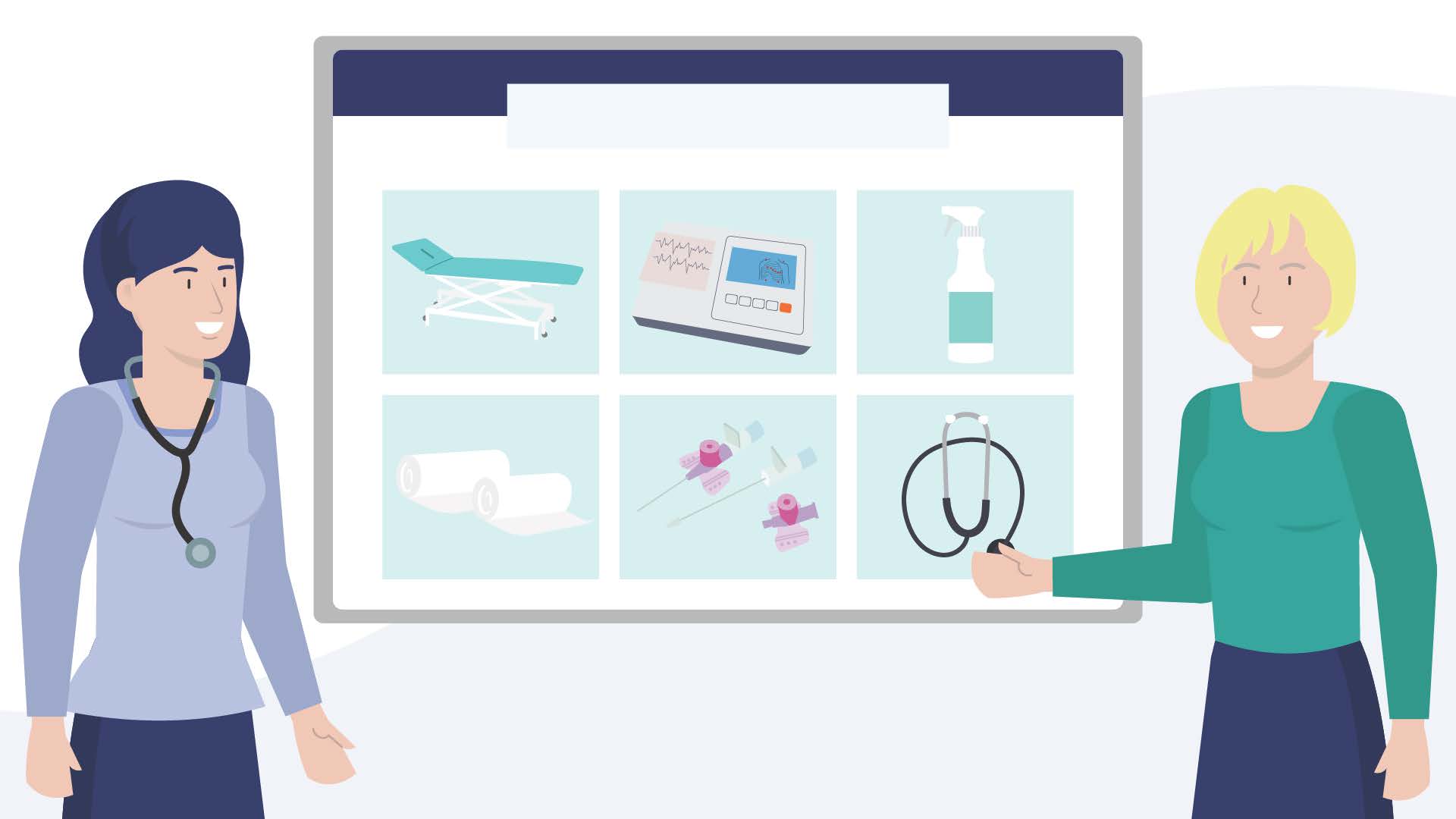 Illustration der vielen Services und Produkte