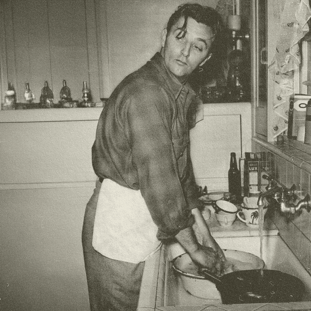 man in kitchen