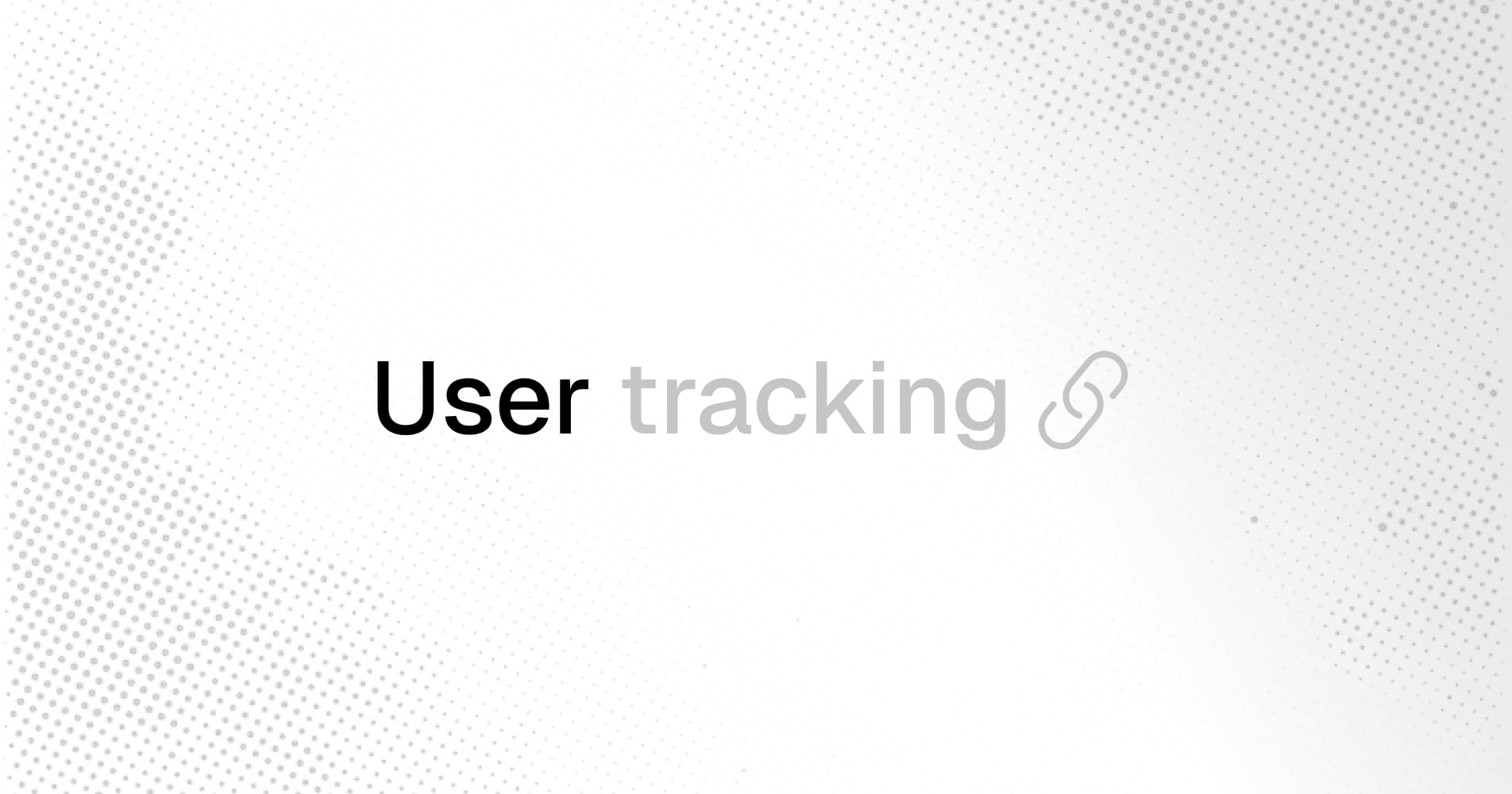 User tracking