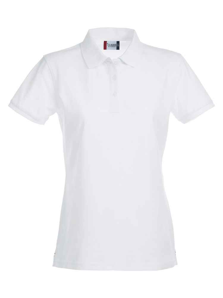Bicolor damespolo — Clique Stretch Premium Polo Women