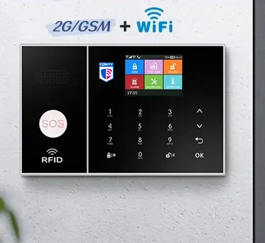 Boitier Alarme interieur installé au mur