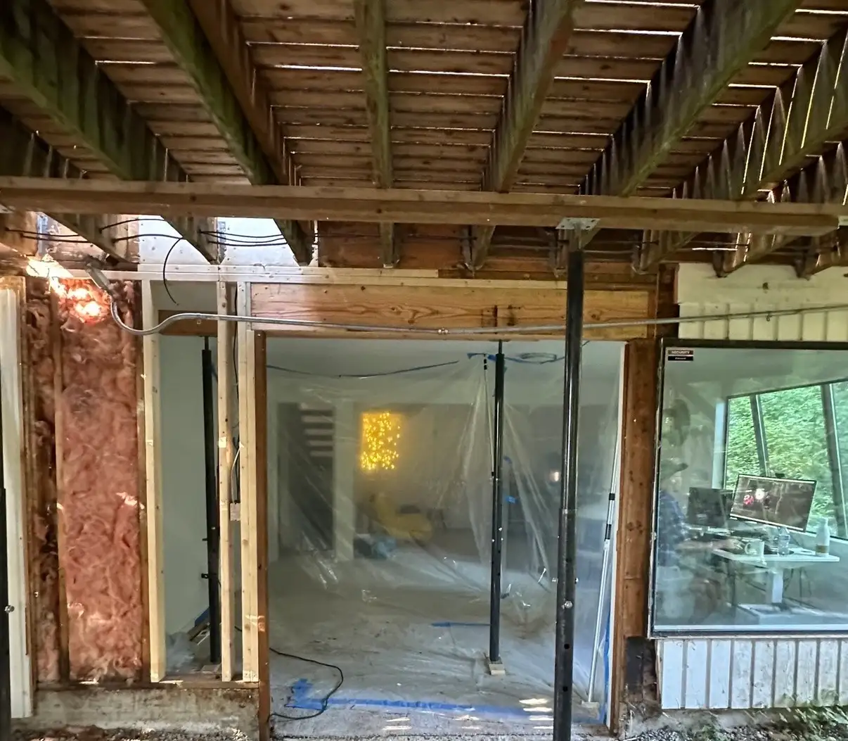 Deck ledger and siding transition repair detail