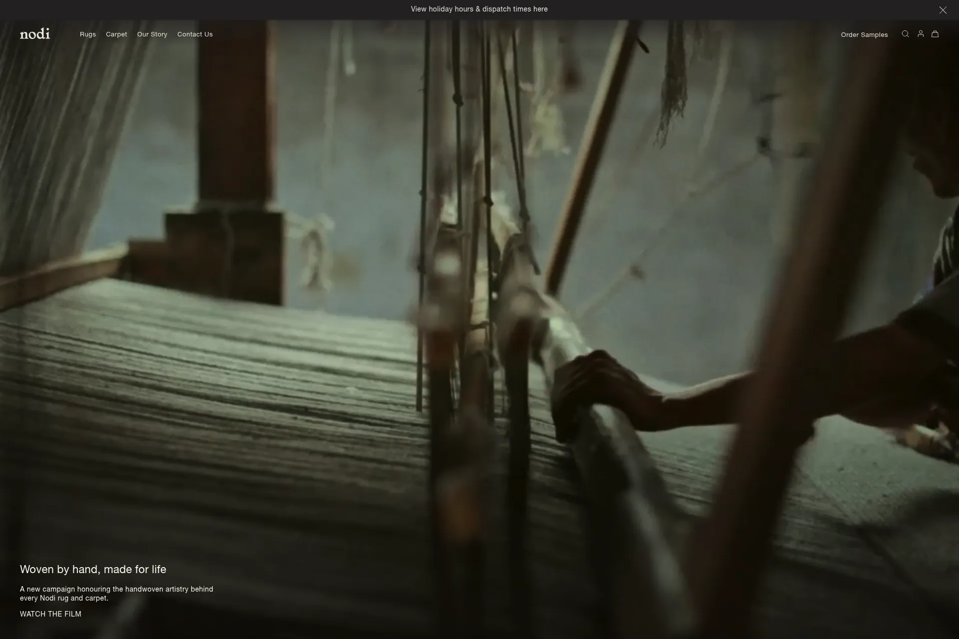 Screenshot of Nodi website