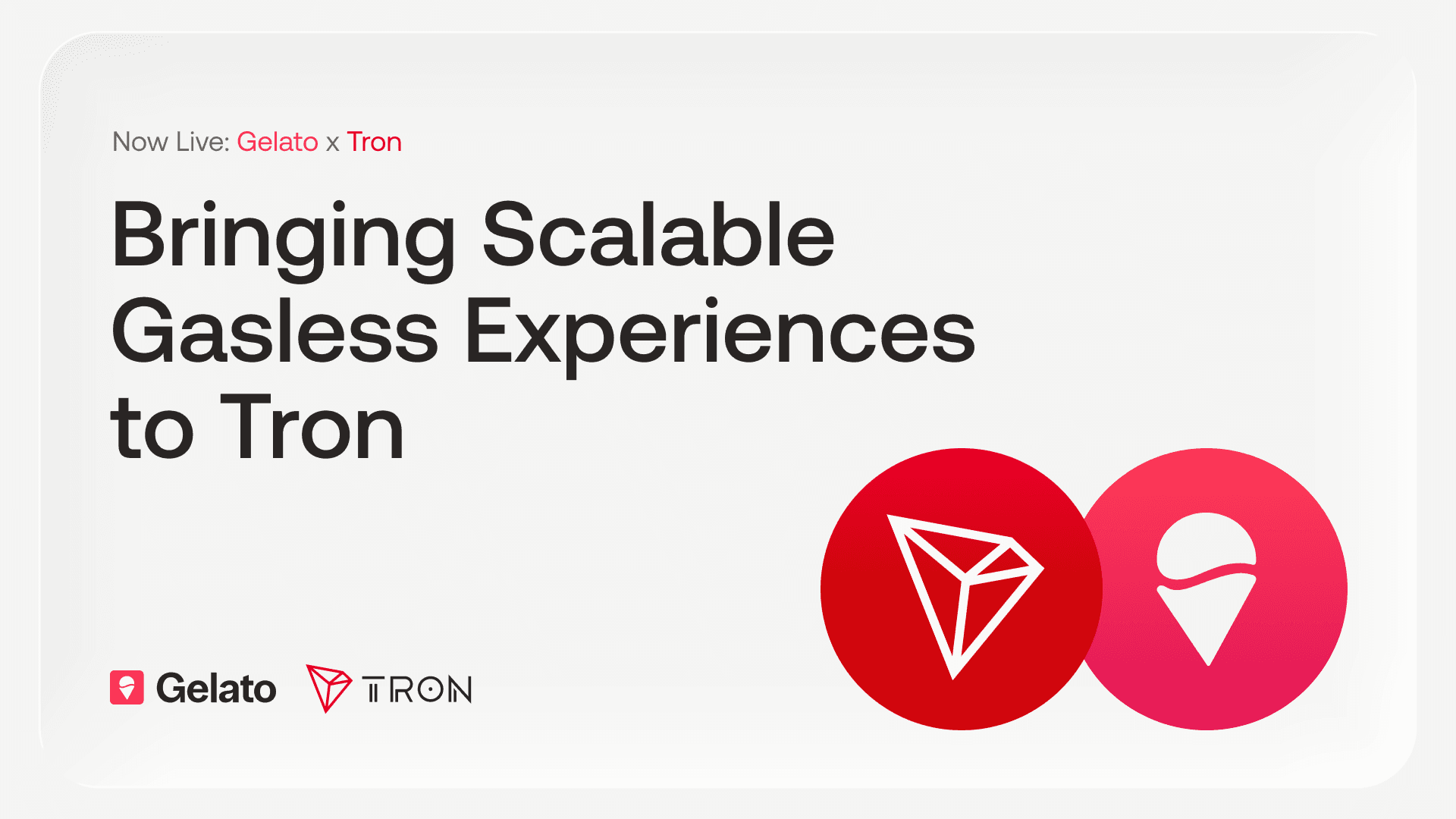 Bringing Gasless UX to Tron, Powered by Gelato