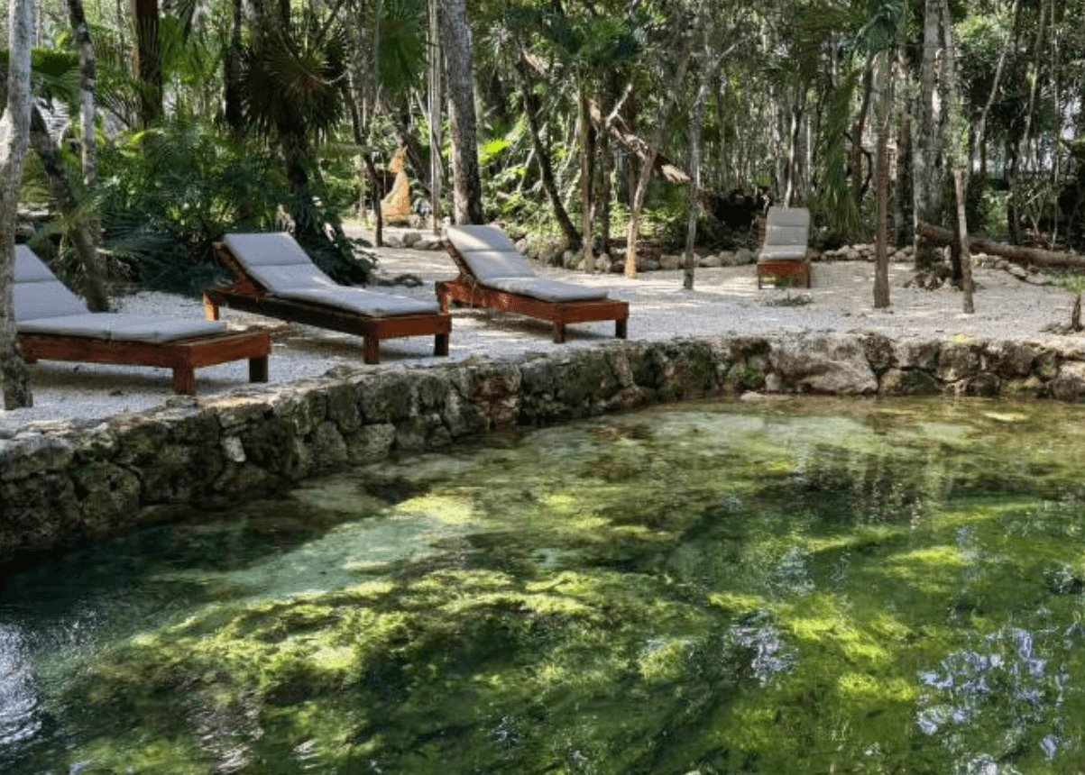 A rustic outdoor dining table set with wine glasses, cutlery, bread, and olives sits amidst lush vineyard rows, with a historic Tuscan villa in the background under a serene sky, capturing the essence of a picturesque Italian countryside landscape.
