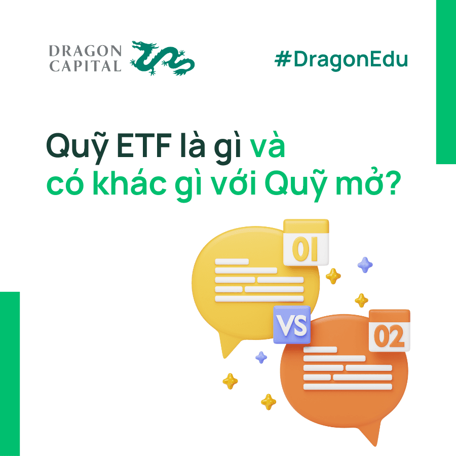 Hình ảnh minh họa: Quỹ ETF so với Quỹ Mở