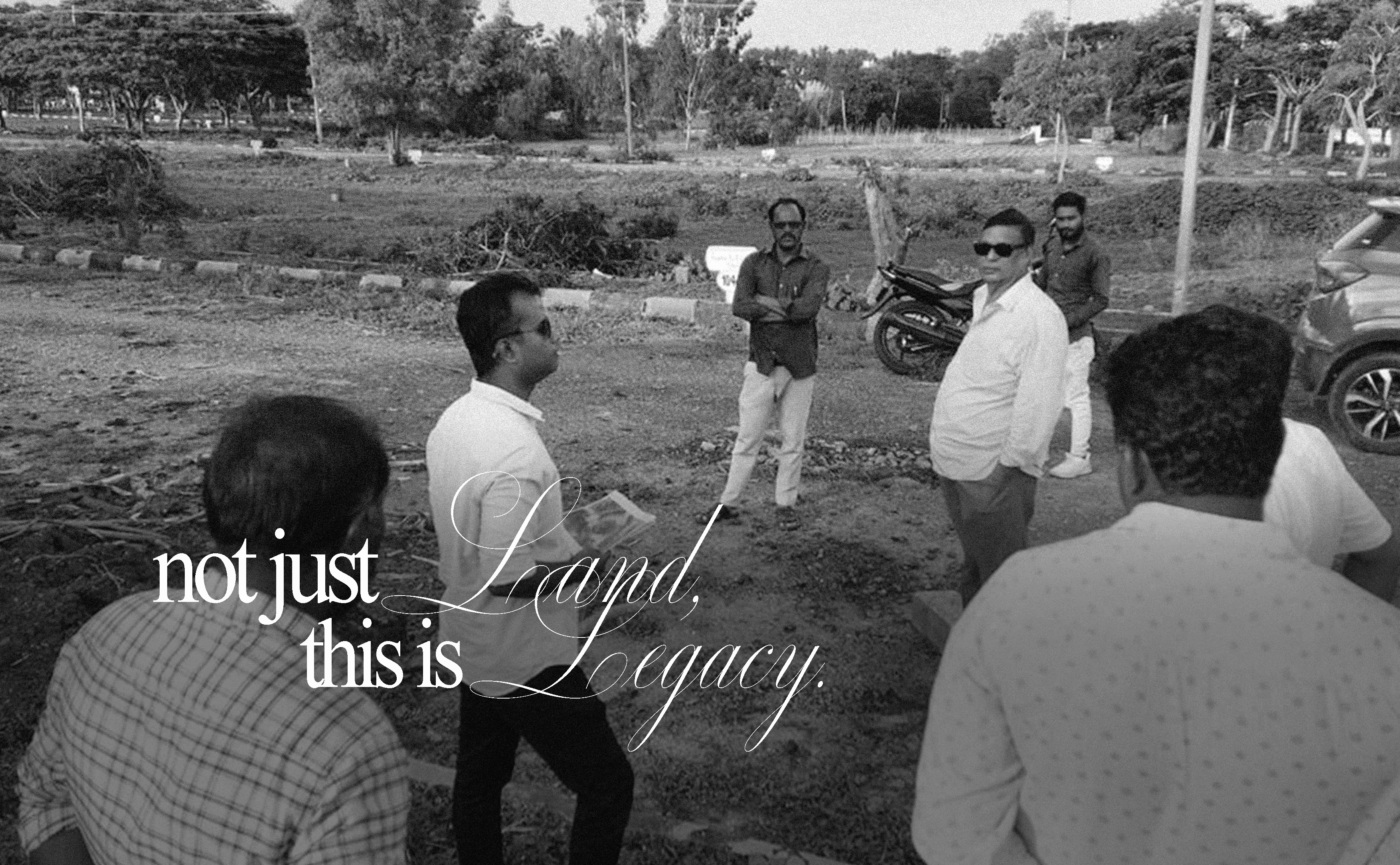 man planning luxury pool build