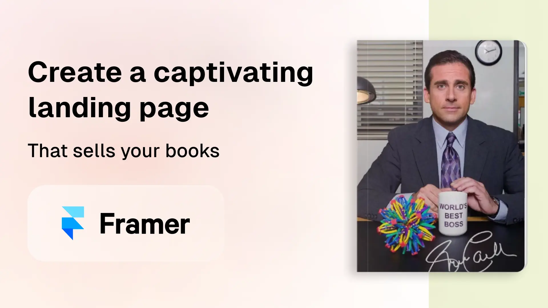 Sell your book effortlessly, launch seamlessly and increase conversions with a Framer template.