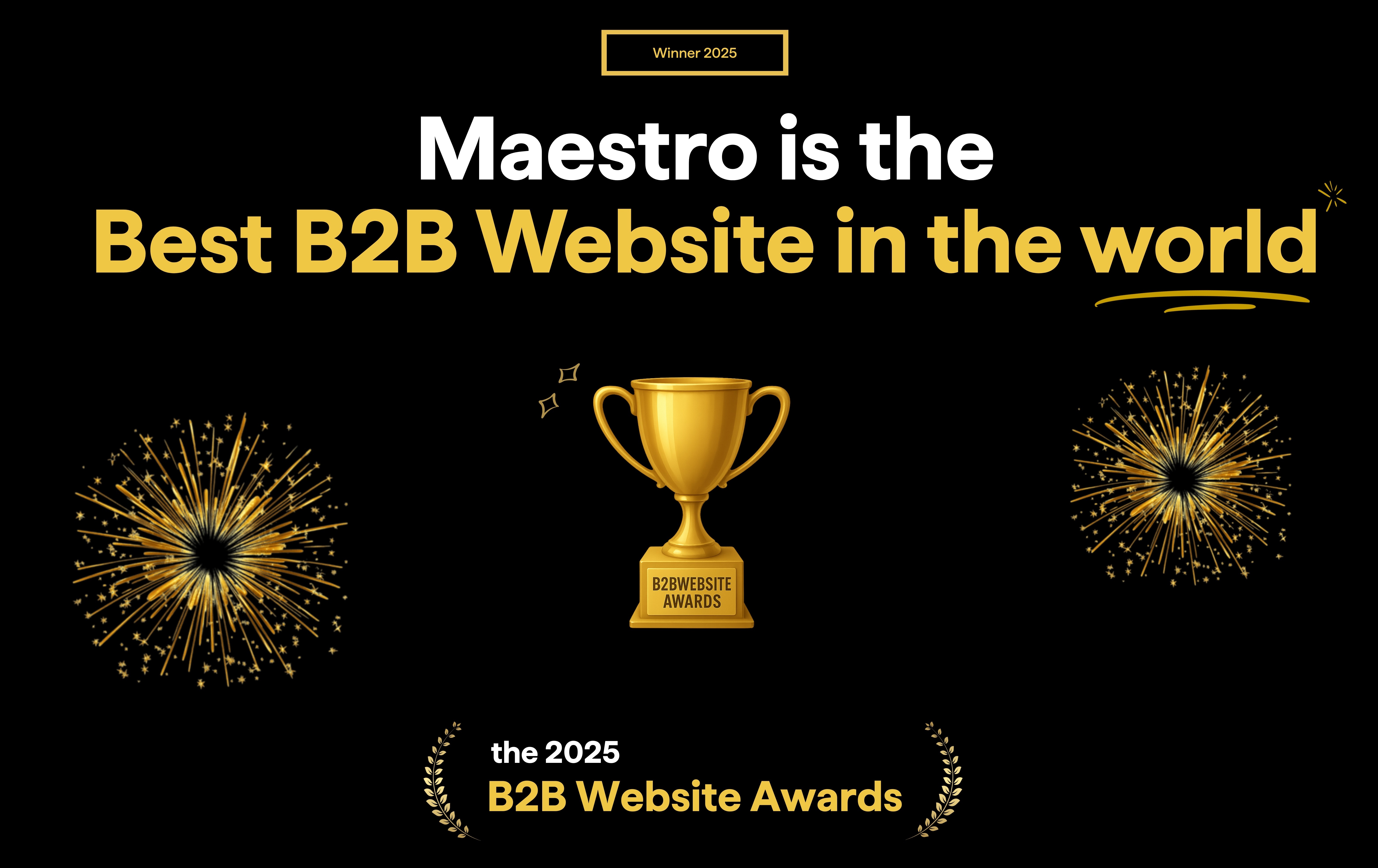 B2B Website Awards winner banner
