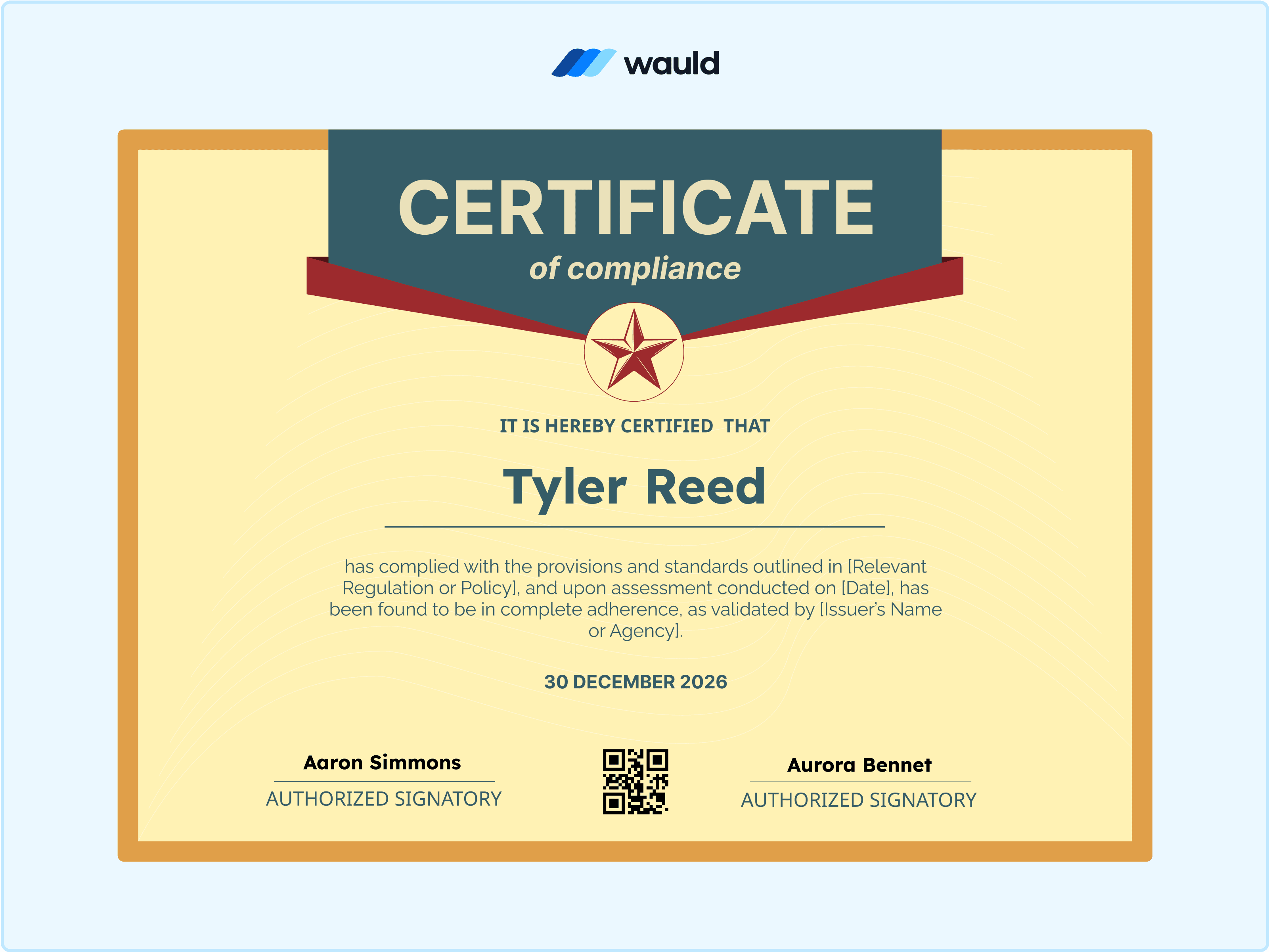 Wauld - A Compliance Template with Rustic Design