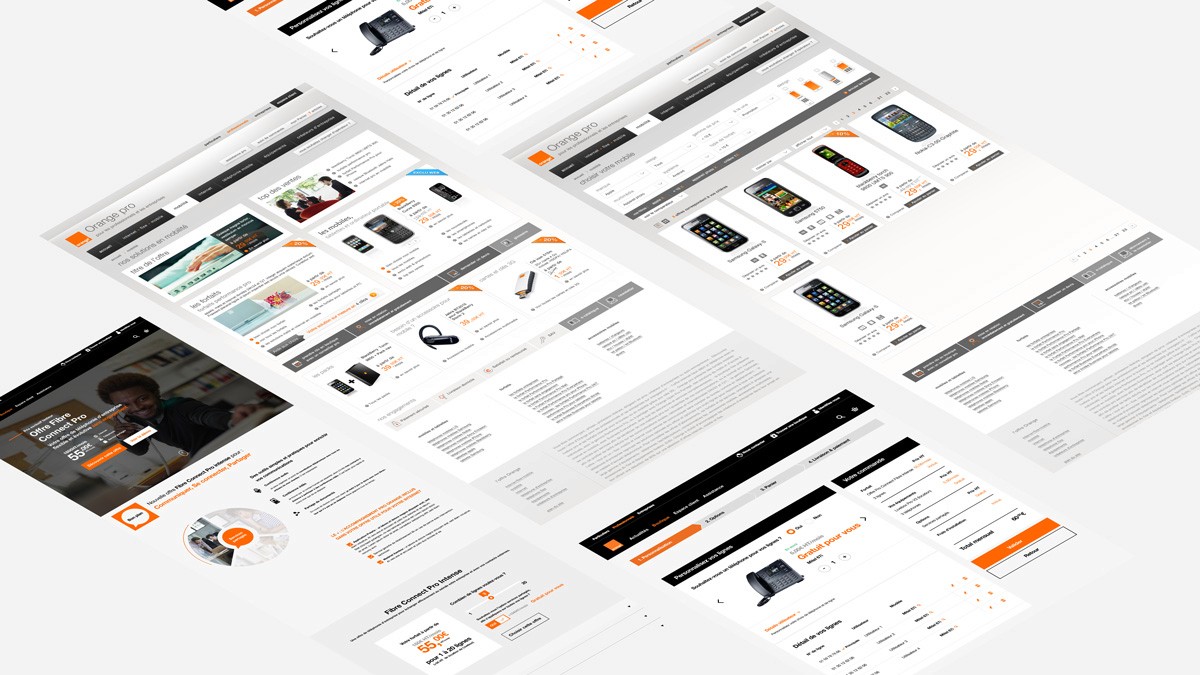 Projet Orange — conception graphique et interfaces digitales