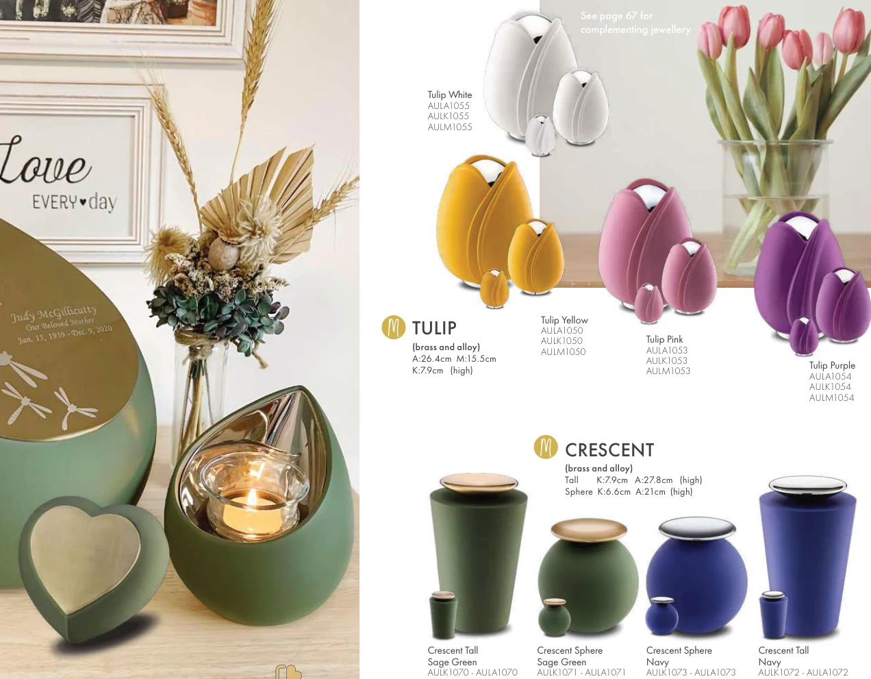 Homeware Urns & Keepsakes – original supplier products