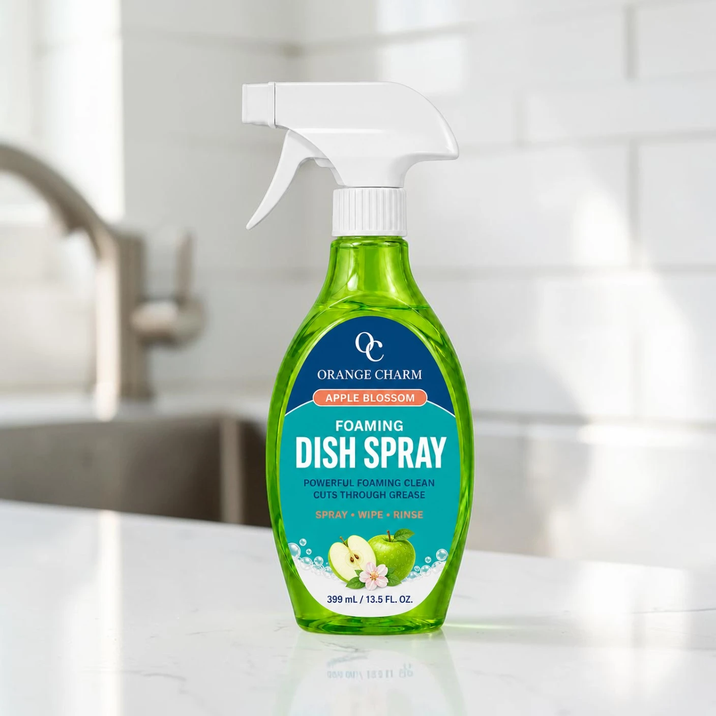 High-efficiency dishwashing liquid in clear bulk bottles for supermarket retail, supporting private label (OEM) and sustainable chemical solutions.