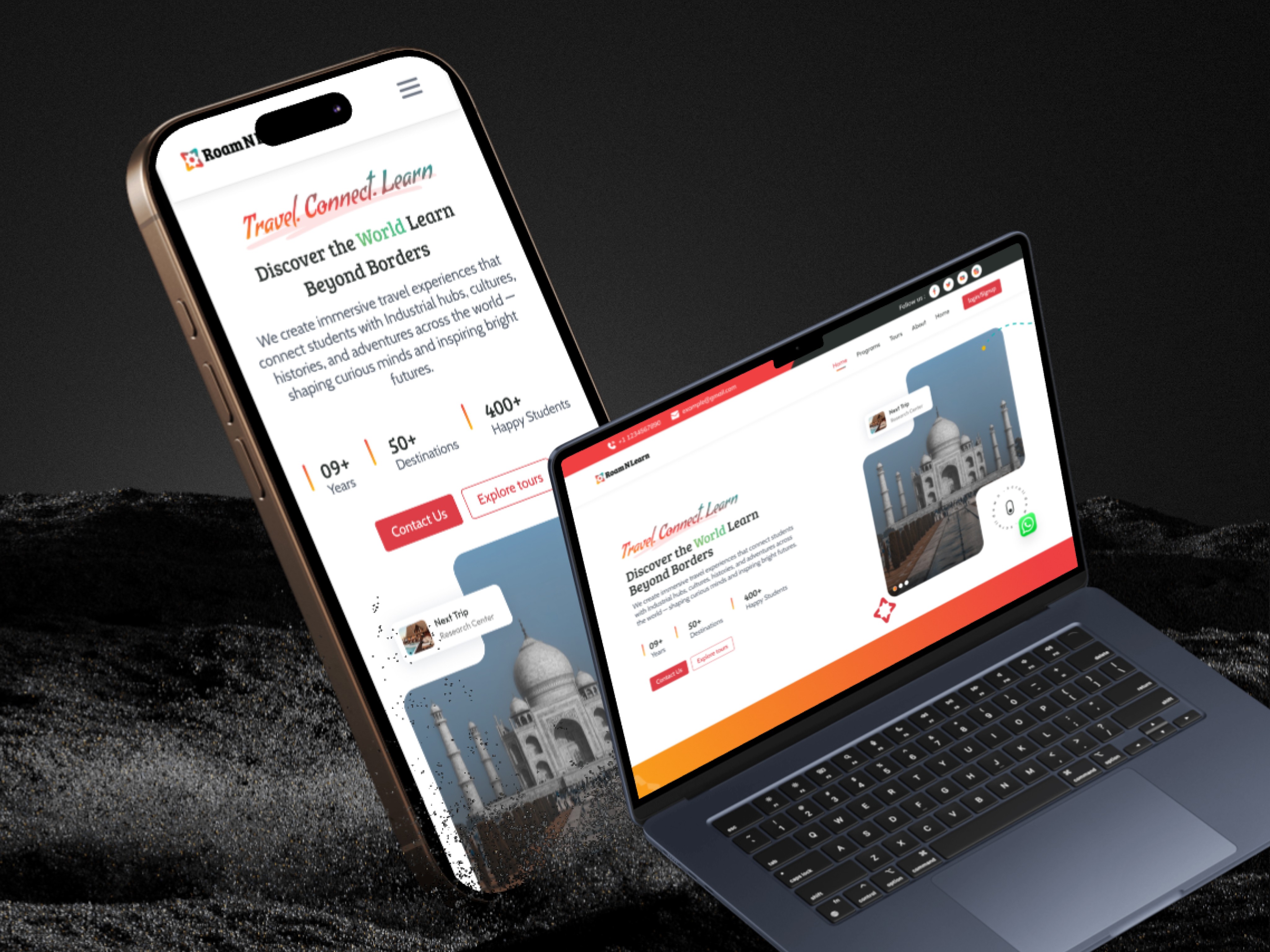 Tablet showing Streamline CRM UI