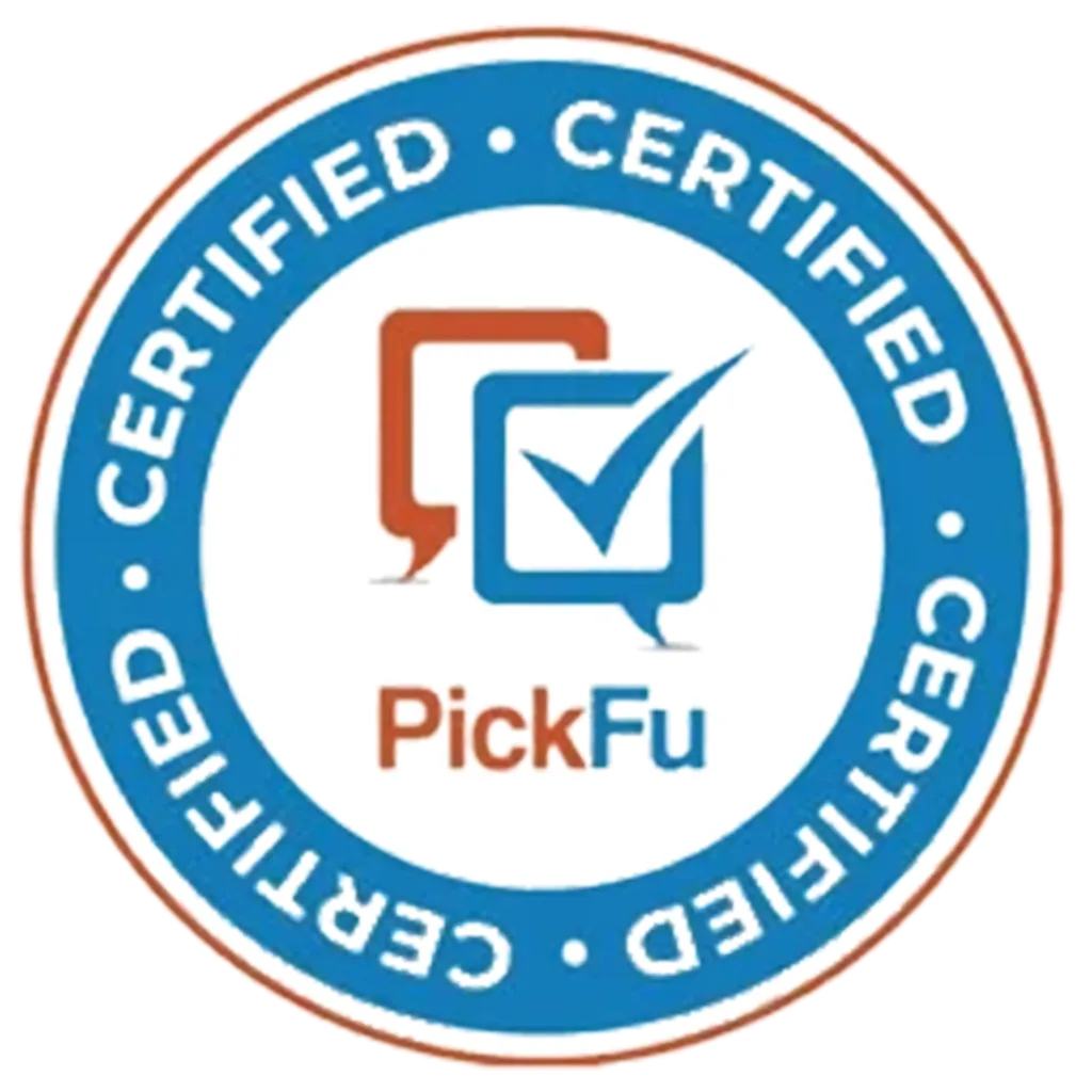 pickfu certification badge