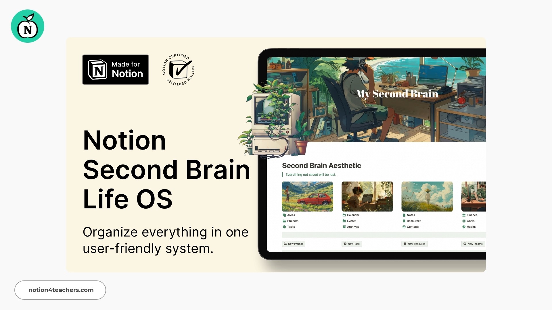 Notion Second Brain Life OS