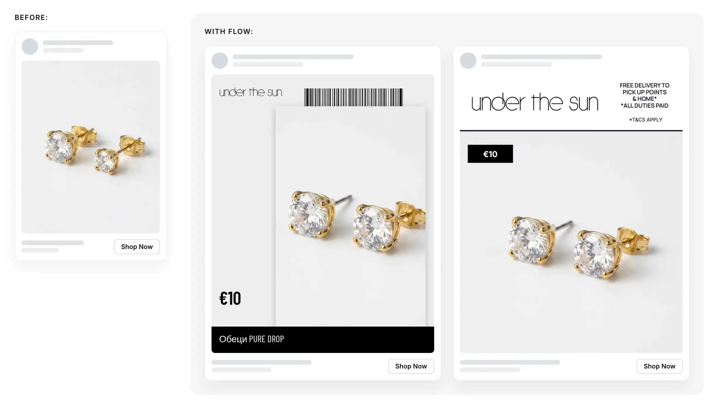 underthesun and flow catalog ads