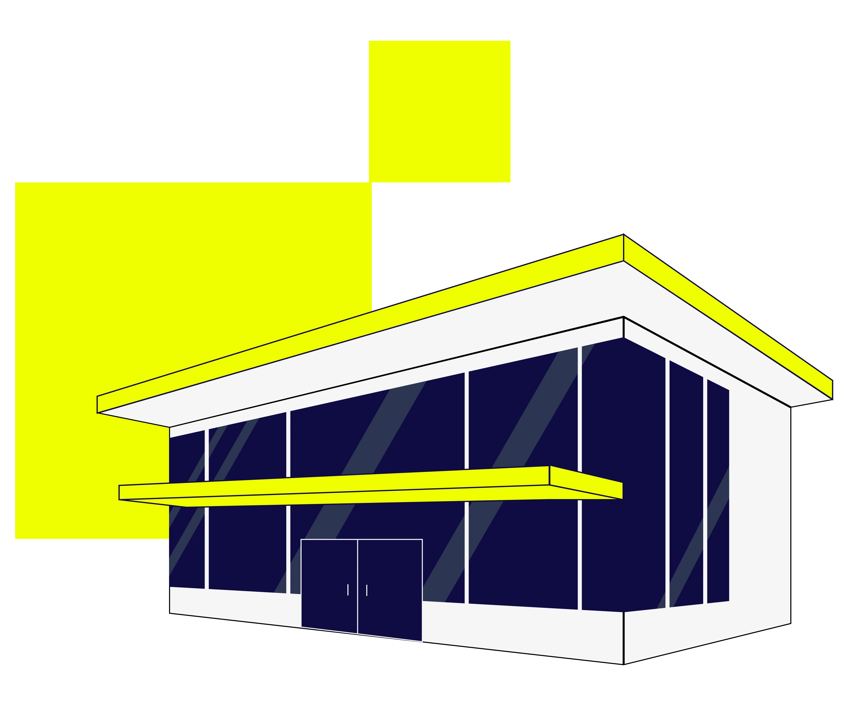 Ilustración de fachada moderna de edificio para Instituciones Prestadoras de Servicios IPS.