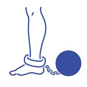 하지정맥류 아이콘_무거움 피로감