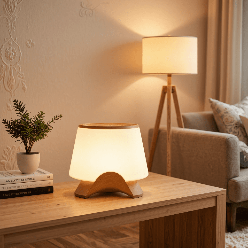 product photography of decorative lamp