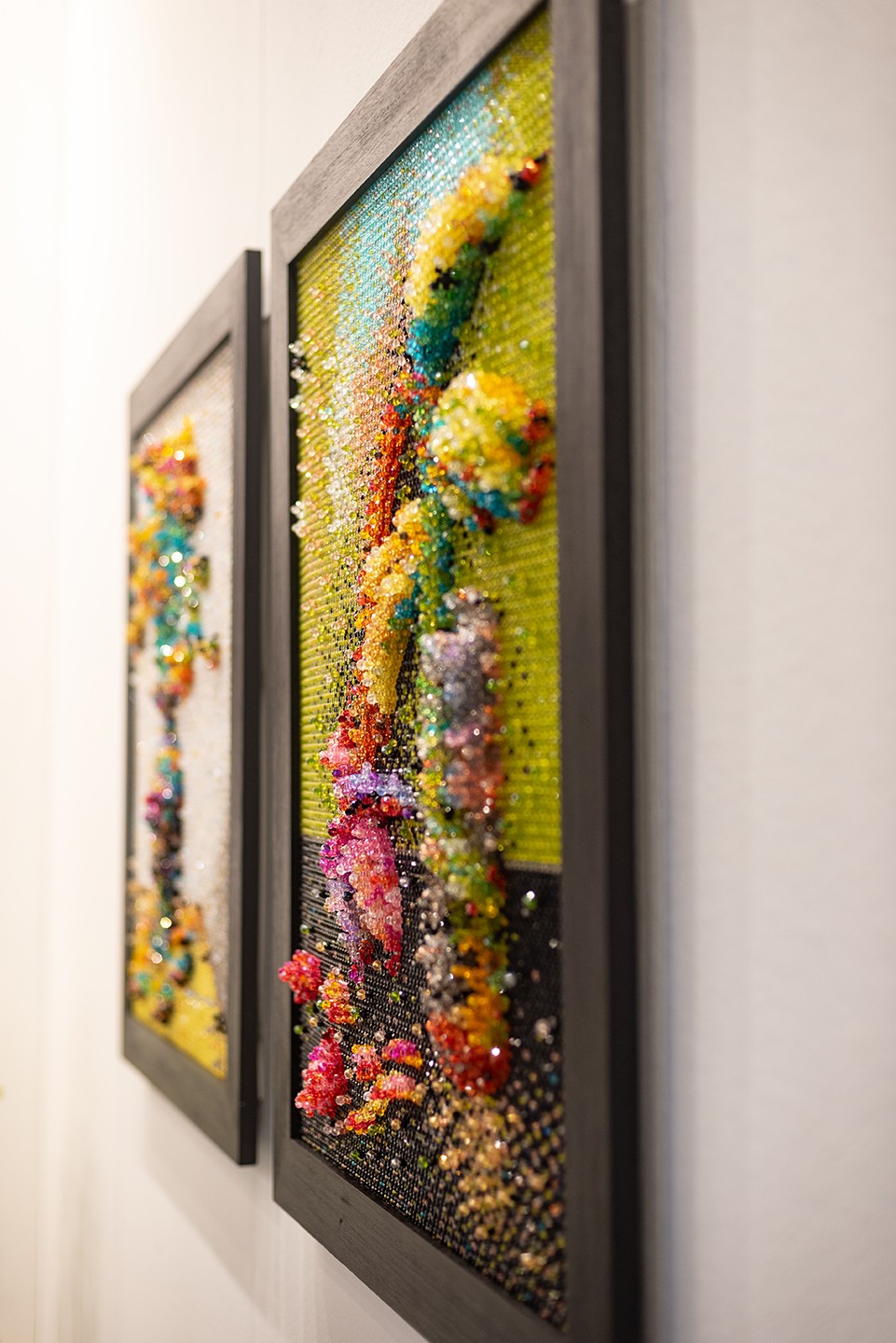 Diego Obligado Galería de Arte - Diego Vergara. Dibujos. Lo numinoso, Examen de conciencia y Los próximos. Pertenecientes al tríptico Estado de situación Grafito sobre papel - 70 x 50 cm. CU - 2024 